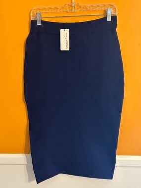 Current Air Navy Pencil Skirt - Classic Workwear